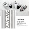 Redanco - Nuevas pegatinas 3D para manicura con diseño de mariposa roja, venta al por mayor, DD-306