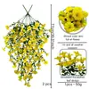 Flor Artificial de Gloria de la Mañana de Seda de 5 Ramas, Flor de Trompeta Falsa para Hogar, Jardín Exterior, Boda, Flor Falsa para Decoración de Pared de Patio