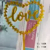 Tanabata Dia dos Namorados amor duplo 520 cartão de acrílico decoração plug-in decorações românticas para bolo