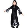 Fantasia de Bruxa com Estampa de Caveira para Crianças Fantasia para Apresentação de Palco no Dia das Crianças para Meninas Fantasia para Apresentação de Halloween