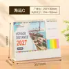 Calendario de Escritorio Simple 2027 Año del Cordero para Notas Notas Adhesivas Multifuncionales Personalizadas Calendario Mensual Reunión Anual de Fin de Año de la Empresa Regalos para Empleados