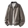 Chaqueta de solapa de moda de calidad para hombre de primavera y otoño, abrigo casual estilo Chanel holgado de talla grande para hombre