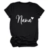 Sitio Independiente Europeo y Americano de Ebay Camiseta Casual Versátil Simple para Mujer Nana Corazón Cuello Redondo Manga Corta Capa Base Comercio Exterior