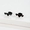 Versión coreana de nuevos pendientes geométricos de acero inoxidable para nicho, pendientes con forma de corazón combinables para chicas, accesorios transfronterizos al por mayor