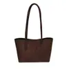 Bolso de Mujer Sencillo Retro Versátil Gamuza Bolso de Mano Tote Bag 2026 Nuevo Otoño Commute Bolso Hobo Bolso de Hombro