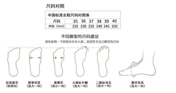 尺码表
