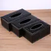Caja de Pañuelos de Cuero Estilo Europeo Creativo Caja de Pañuelos para Coche Hotel Venta al por Mayor Caja de Pañuelos Deslizante de Cuero PU para Coche Venta al por Mayor