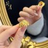 Anillo de Plata Jianyuesha Oro Puente de la Magpie Mariposa Duradero Artesanía de Diamante Micro-Pavimentado Par de Anillos Doble Capa Tallados para Mujeres a la Moda