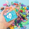 Bolsa Creativa de Caja Misteriosa Dibujo Animado Miniatura de Comida Resina Mini Modelo Juguete Simulación Fruta Animal Pastel Adornos Decorativos
