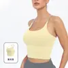 Top Esportivo Tatablanom com Sensação de Pele, Alta Elasticidade, Regata Feminina com Bojo, Top de Yoga Fitness com Alças