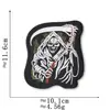 Parche Bordado de Calavera Estilo Punk Oscuro Parche para Reparar Agujeros en Ropa Decoración para Chaqueta de Mezclilla Adhesivo por Detrás Se Puede Planchar Tela