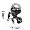 Joia de unha crochê metal liga estilo retrô escuro cruz amor personalidade caveira decoração de unha