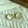 Pendientes Cuadrados Sencillos de Piedra Ojo de Gato Diseño de Nicho Pendientes Elegantes Estilo Francés para Mujer Lujo Ligero Combinan con Todo Pendientes de Gama Alta