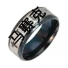 Anillos Simples de Acero Inoxidable Europeos y Americanos Transfronterizos de Amazon, Accesorios de Halloween, Joyería de Pascua, Adornos de Navidad