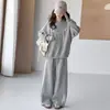 Conjunto de Ropa Infantil Nuevo Estilo Otoño para Niñas, Top con Nudo de Mariposa de Perlas y Pantalones Casuales Conjunto de Dos Piezas, Moderno