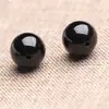 Ágata negra productos semielaborados al por mayor cuentas redondas cuentas sueltas para pulseras accesorios para joyería hecha a mano DIY accesorios