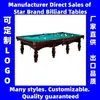 Wujiaqu Beitun Tiemenguan Mesa de Billar Snooker Estilo Ruso Chino Americano 9 Bolas Mesa de Billar Dorada Rusa