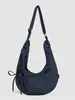 Bolsa Cruzada Plissada Versátil Casual Estilo Coreano Feita Sob Medida Grande Capacidade Ajustável Xadrez Formato Bolinho Bolsa da Moda para o Dia a Dia