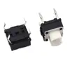 Interruptor Táctil Personalizado Luz LED 6*6 con Marco Fijo Botón Microinterruptor Amplificador de Potencia Teclado con Luz Interruptor de Reinicio