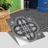 Pegatinas de suelo de baldosas de estilo europeo portugués transfronterizo para decoración de suelo de baño y dormitorio, pegatinas de pared esmeriladas gruesas, autoadhesivas e impermeables