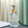 Lujo Accesible Escandinavo Botella de Vidrio para Loción y Gel Antibacterial Botella de Jabón Tipo Push Sub-botella para Champú y Gel de Ducha de Alto Valor