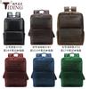 Mochila de Cuero Genuino con Logo Personalizado Mochila de Viaje para Exteriores Mochila para el Trabajo Mochila Retro de Piel de Vaca Bolso para Computadora de 15.6 pulgadas