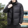 Ventas Directas de FábricaChaqueta Acolchada Chaqueta Casual de Algodón Ropa de Abrigo Cuello Alto Ropa de Algodón Pareja Invierno Nuevo Estilo Marca de Moda para Hombre