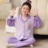 Novos Pijamas Infantis para Meninos, Roupa Térmica de Manga Longa para Primavera e Outono para Crianças Mais Velhas, Conjunto de Cardigan e Roupa de Casa para Meninas 2025
