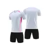 Conjunto de Uniforme de Futebol de Manga Curta, Uniforme Liso de Competição e Treinamento para Equipe, Mesmo Estilo para Adultos e Crianças, Camisa de Futebol Respirável, Personalizável