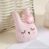 Nuevo Broche de Tela con Dibujo de Flor y Conejo Muñeco de Peluche Accesorios para Ropa Accesorios Colgante para Bolsa Anillo para el Cabello Accesorios para la Cabeza