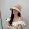 Chapéu de Sol de Verão, Chapéu de Palha, Chapéu de Proteção Solar Versátil de Cor Sólida Estilo Japonês, Chapéu Respirável de Proteção Solar, Cobertura Total, Chapéu de Pescador Emagrecedor