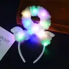 Tiara de cabelo luminosa adorno de cabeça pelo de raposa orelhas de gato tiara Barraca de Festival da Primavera barraca de feira noturna produtos pequenos brinquedos atacado