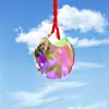 Atrapasol 45mm Corazón de Cristal Prisma Colgante Accesorios de Artesanía de Cristal Juguete de Piedra Preciosa de Cristal para Niños