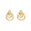 Pendientes de aro ligeros de estilo transfronterizo europeo y americano para mujer, simples, de alta gama, únicos, minimalistas, pendientes y accesorios versátiles