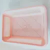 Cesta Retangular de Armazenamento para Lavar Legumes e Escorrer Frutas, Peneira de Plástico para Churrasco e Hot Pot Picante Cesta de Armazenamento Atacado