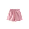 Shorts de Algodão Puro para Meninas para Casa, Respirável, Cor Doce, Shorts Casuais Versáteis Finos para Meninos para Uso Externo, Adequado para Crianças de Porte Pequeno e Médio, Dropshipping, Transfronteiriço