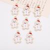 Colgante de Muñeco de Nieve Navideño con Goteo de Aceite Transfronterizo Colgante de Aleación Accesorios para Pulsera DIY Collar Pendientes Accesorios para Colgante de Teléfono Móvil Venta al por Mayor