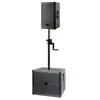 Soporte de manivela para altavoz KTV, varilla de soporte totalmente metálica, varilla recta de audio, varilla de soporte para subwoofer, varilla de conexión, varilla de enchufe M20