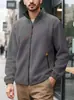 Sudadera para Hombre Transfronteriza Otoño e Invierno Amazon Nueva Sudadera Deportiva Polar Cálida con Cremallera para Hombre