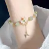Sombra de MariposaPulsera de Perlas Mariposa Set de Pulseras Nuevo Estilo Chino Lujo Ligero Nicho Exquisito Accesorios de Mano de Gama Alta para Mujeres