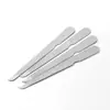 Lixa de unha de aço inoxidável em estoque do fabricante, lixa polida de dupla face, lixa de unha, acessórios de arquivo para manicure e beleza atacado