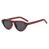 Gafas de Sol Estilo Ojo de Gato para Mujer, Gafas Ovaladas Estilo Europeo y Americano, Gafas de Moda Anti-UV, Nuevas Gafas de Sol Negras 2026