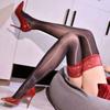 Fuente Calcetines Sexy de Encaje de Silicona Antideslizante Aceite de Caballo Calcetines Sedosos Aceitosos Largos Hasta la Rodilla Medias para Coquetear de Noche Envío