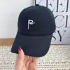 Boné de Baseball Bordado Moda Estilo Coreano Feminino Versátil Emagrecimento Facial Outono Novo Casual Aba Macia Proteção Solar Boné Bico de Pato Masculino