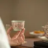 Xícara de Chá Pintada Zhilian de Jingdezhen Xícara para Degustação de Chá Conjunto de Chá Cerâmico Xícara do Mestre Xícara do Convidado Taça Pequena Conjunto de Chá Kung Fu