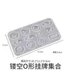 Aretes Colgantes Irregulares Ovalados Forma de Gota de Agua de Resina Cristalina Amapola Molde de Silicona Molde de Resina para Colgantes de Joyería DIY