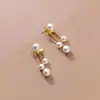 Diseño de nicho nuevos pendientes de borla de perlas de moda pendientes para mujer de alta calidad elegantes dulces pendientes de lujo ligero