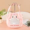Nueva mochila de estilo japonés con dibujos animados para niña, bolso cruzado de gran capacidad, mochila de felpa, bolso de hombro bonito para otoño e invierno.
