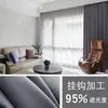Cortinas Gruesas Nórdicas 99.9% Blackout Total y Aislantes del Calor para Sala de Estar y Dormitorio, Tela Protectora Solar y Bloqueadora de Luz Hecha a Medida
