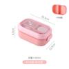 Lonchera para Estudiantes de Estilo Japonés con Compartimentos de Acero Inoxidable 304 Lonchera de Plástico para Trabajadores de Oficina con Cubiertos Lonchera para Ensalada